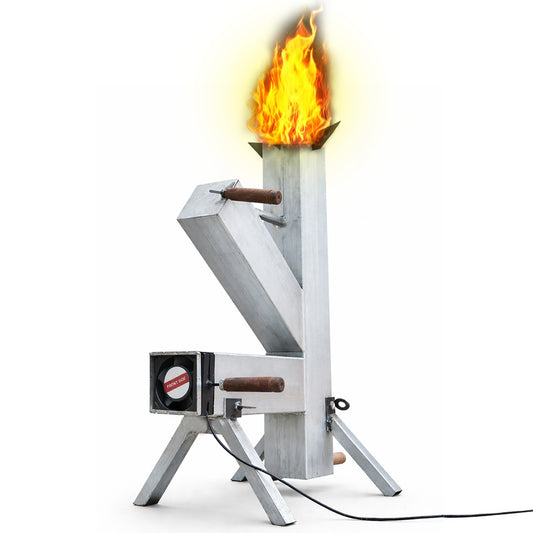 Rocket Stove Portable Survival Stove Ga - Rocket Stoves for cooking - Camping cula Handle -Outdoor Indoor