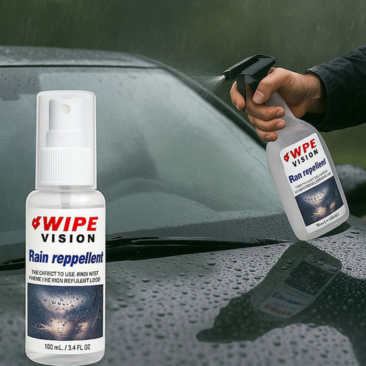 Wipe Vision Rain Repellant, 100ml, Pack of 1, Improves Visibility in the Rain, Ideal for Monsoon Season for Exterior Glass Surface Including Motorbike Helmets